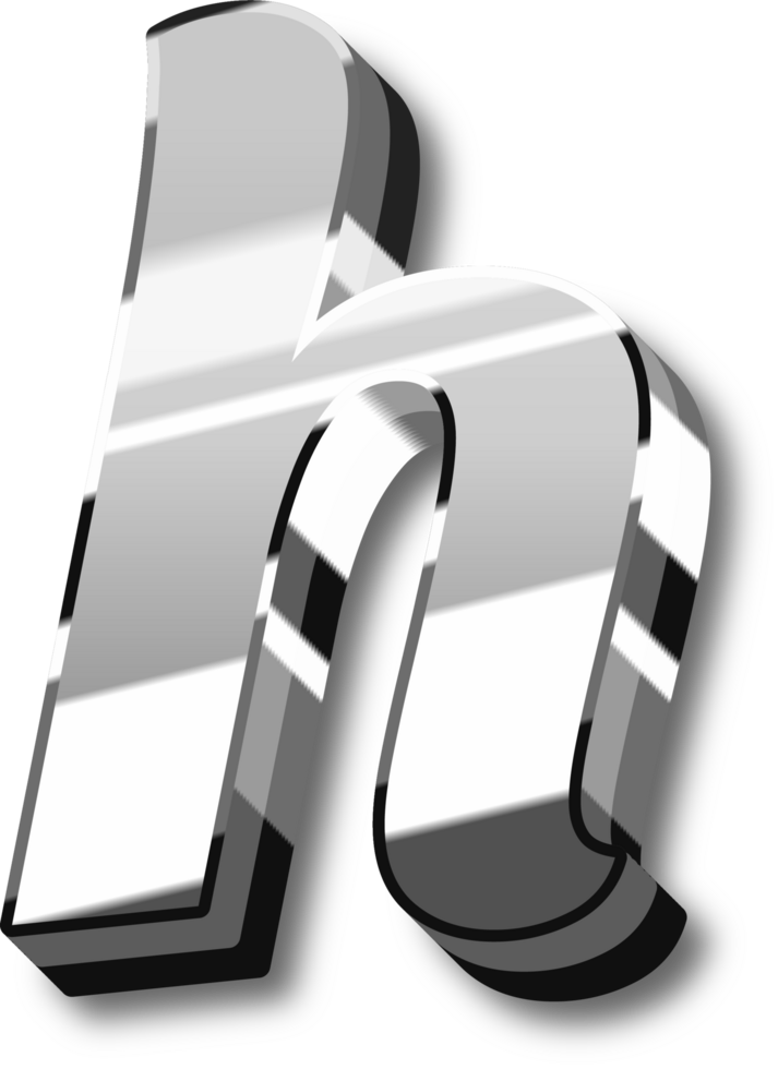 Silver Alphabet Letter and Number png