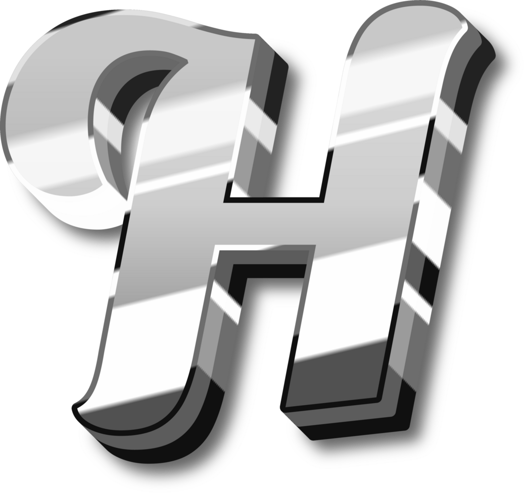 Silver Alphabet Letter and Number png