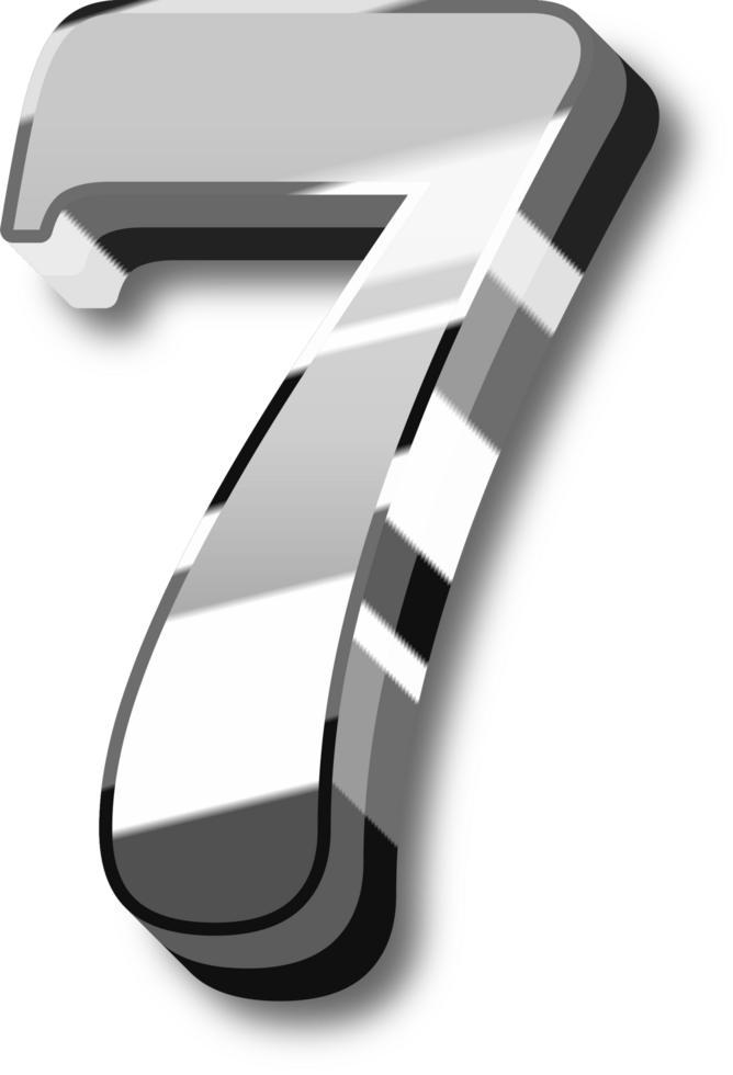 Silver Alphabet Letter and Number png