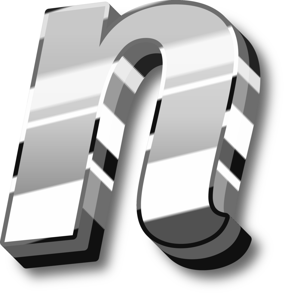 Silver Alphabet Letter and Number png