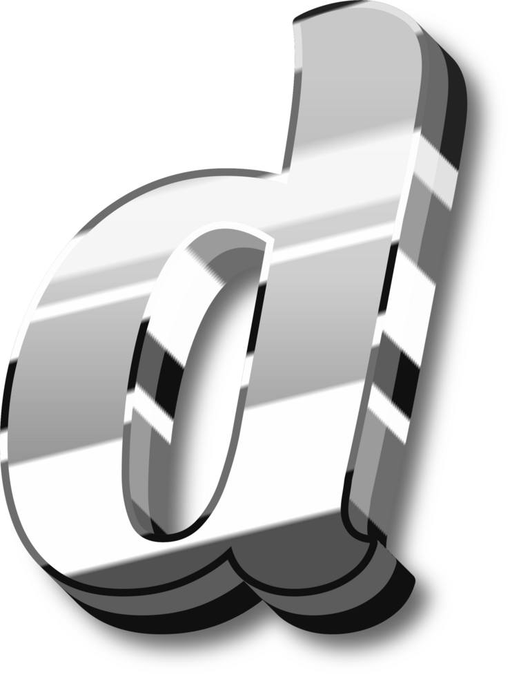 Silver Alphabet Letter and Number png