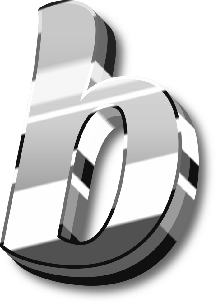 Silver Alphabet Letter and Number png