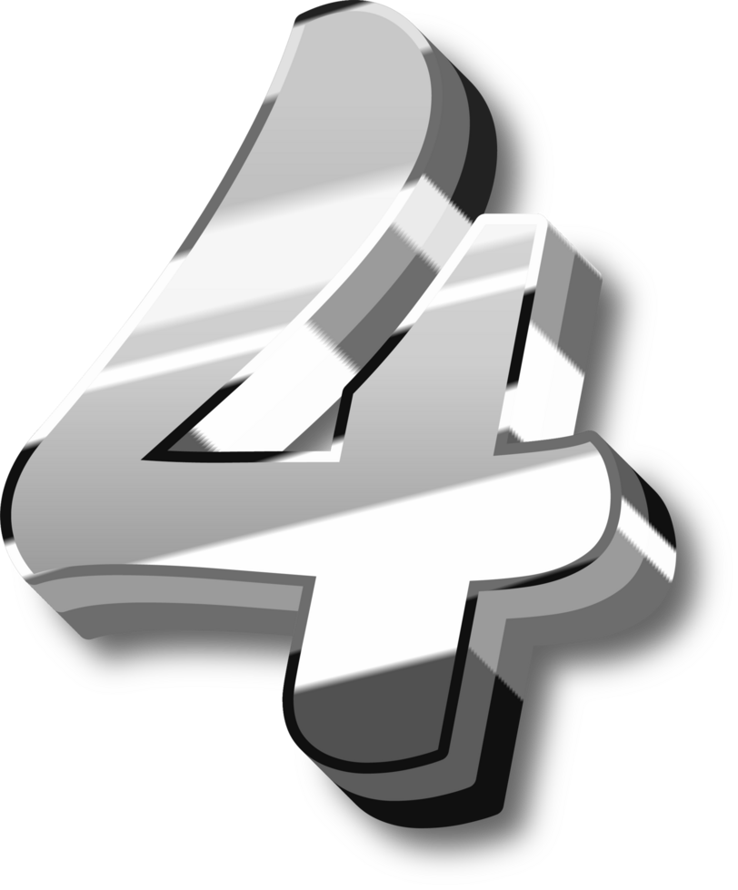 Silver Alphabet Letter and Number png
