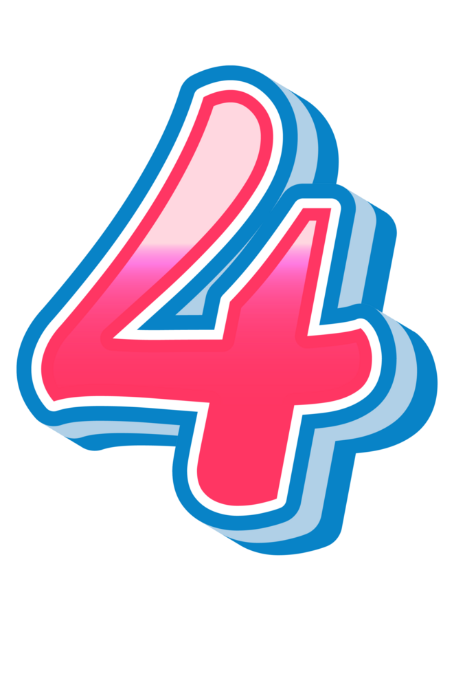 Cartoon Cute Alphabet Letter and Number png