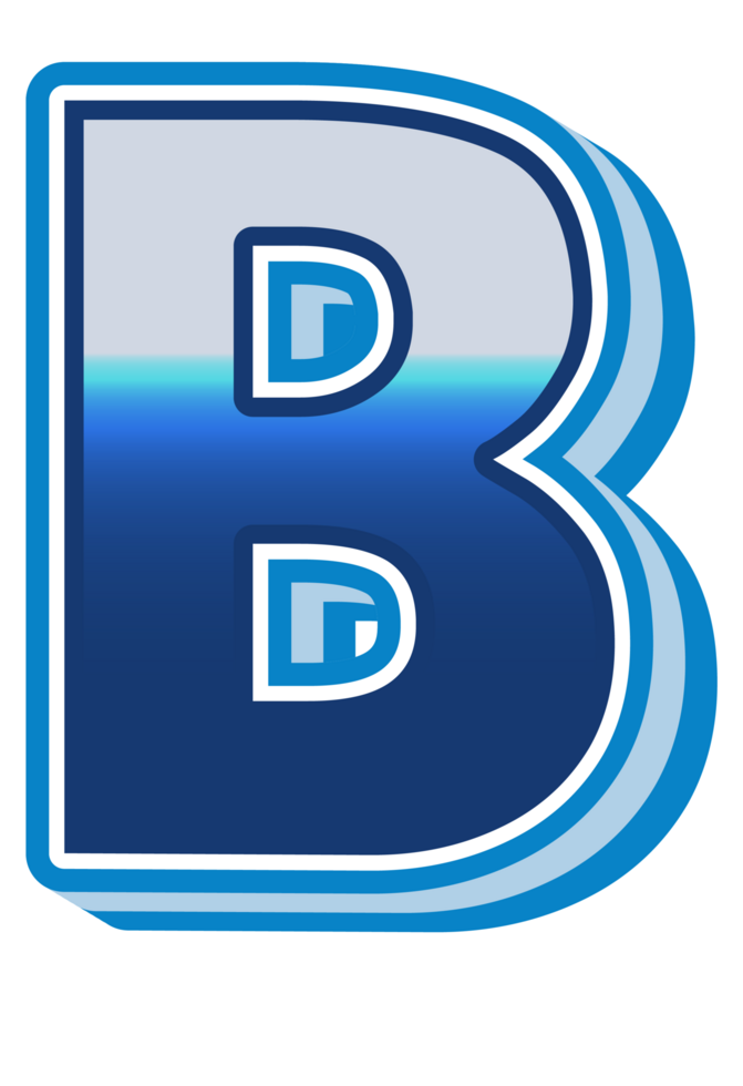 Cartoon Cute Alphabet Letter and Number png