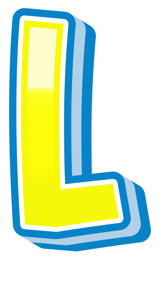Cartoon Theme Alphabet Letter and Number png