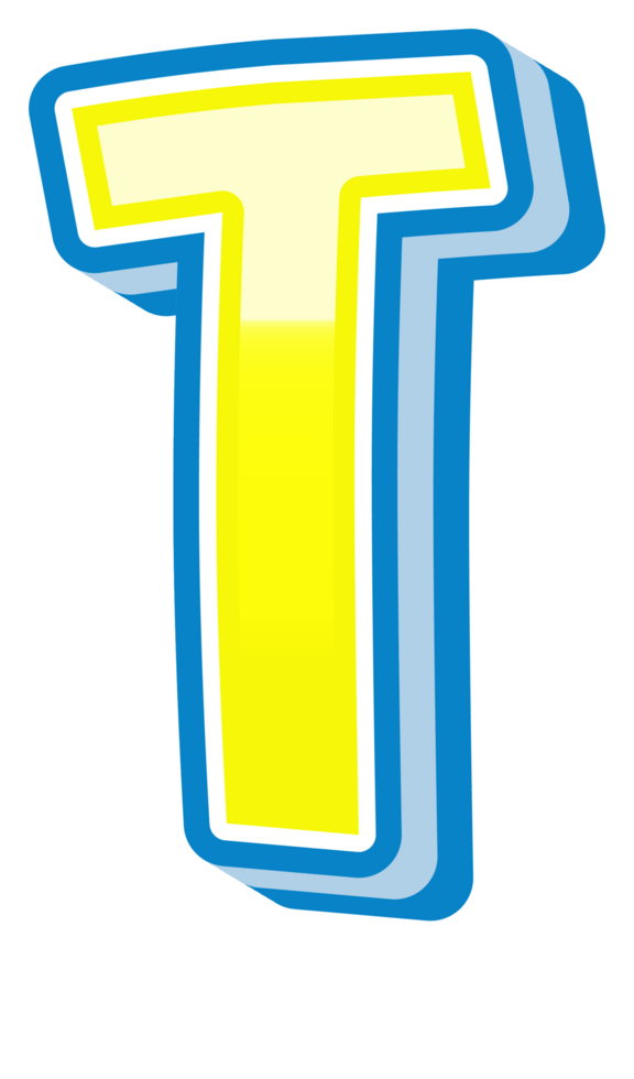 Cartoon Theme Alphabet Letter and Number png