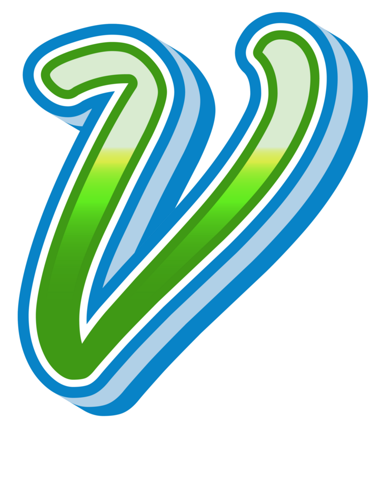 Cartoon Theme Alphabet Letter and Number png