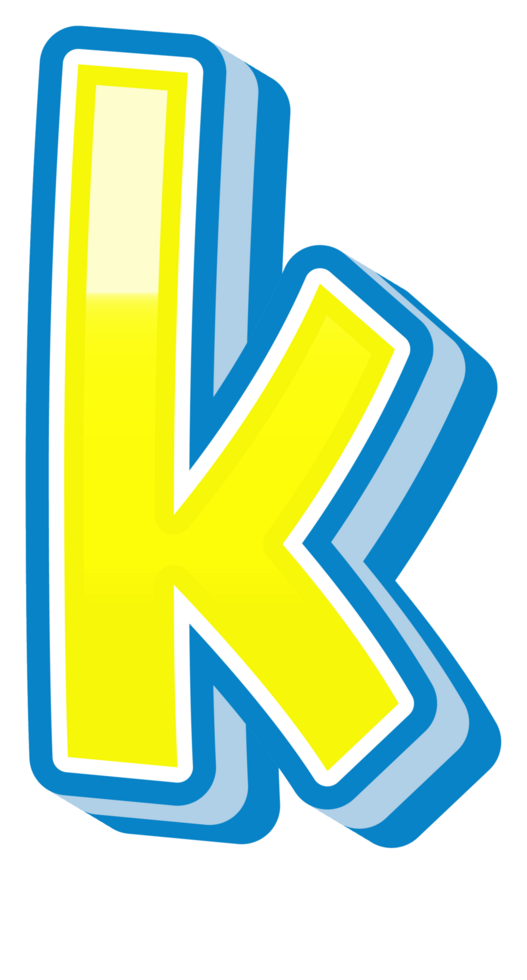 Cartoon Theme Alphabet Letter and Number png
