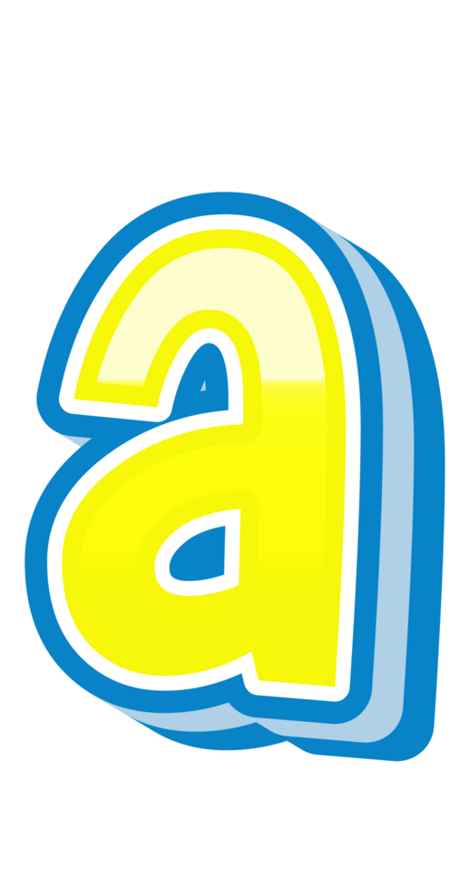Cartoon Theme Alphabet Letter and Number png