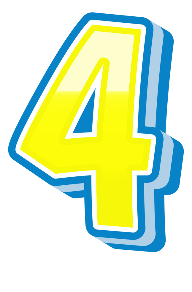 Cartoon Theme Alphabet Letter and Number png