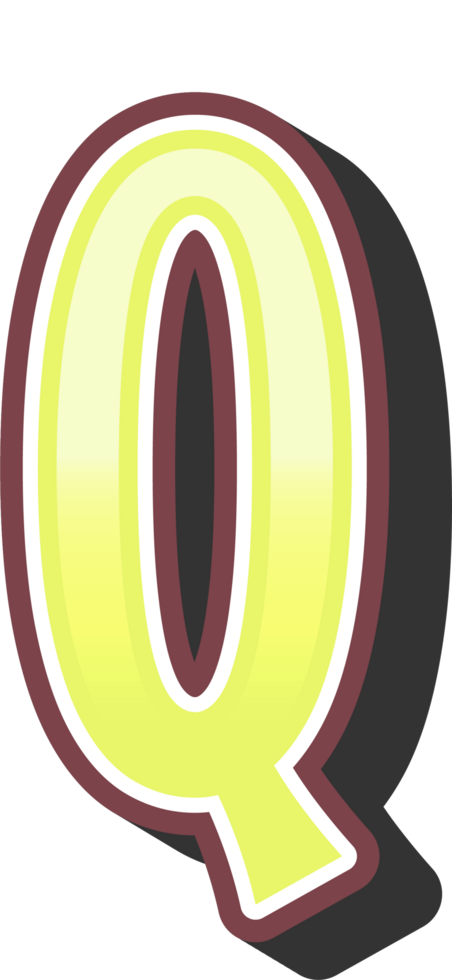 Cartoon Theme Alphabet Letter and Number png