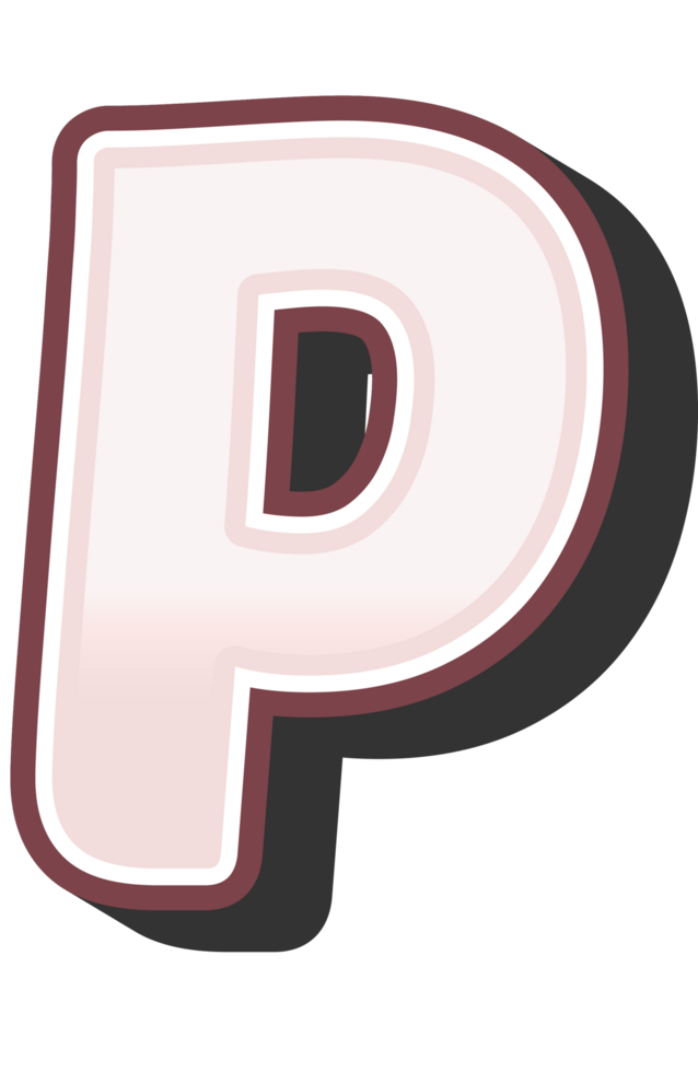 Cartoon Theme Alphabet Letter and Number png