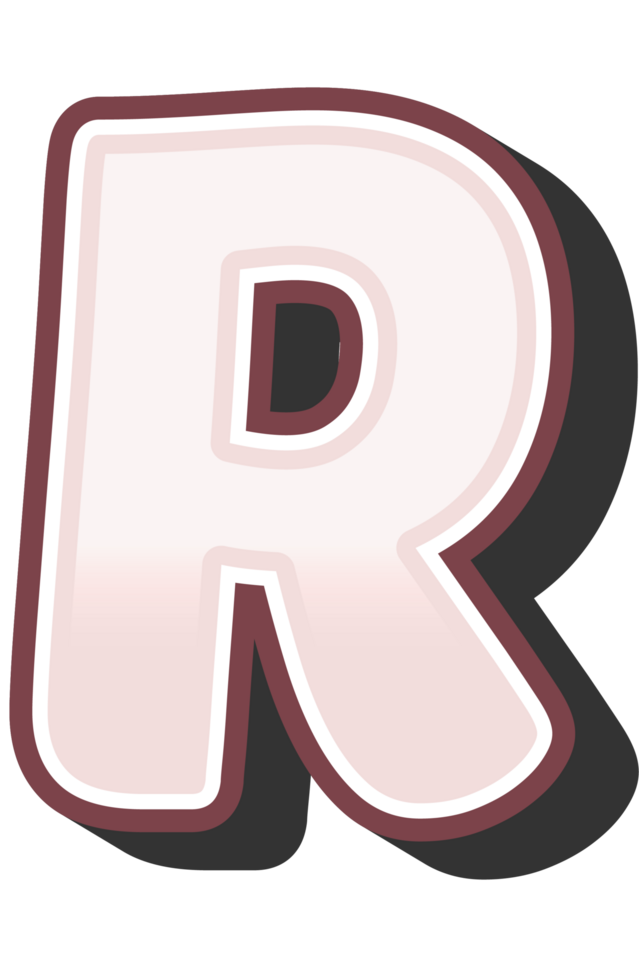 Cartoon Theme Alphabet Letter and Number png