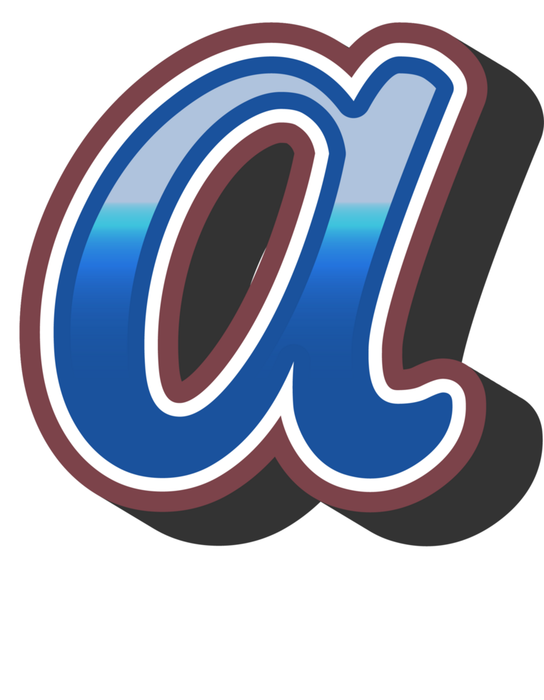 Cartoon Theme Alphabet Letter and Number png