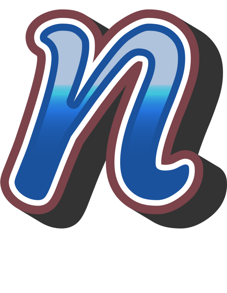 Cartoon Theme Alphabet Letter and Number png