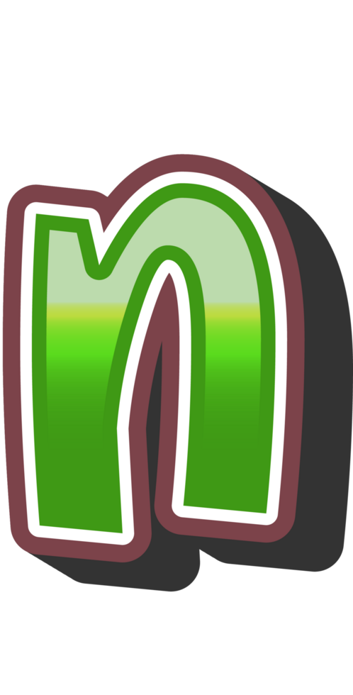 Cartoon Theme Alphabet Letter and Number png