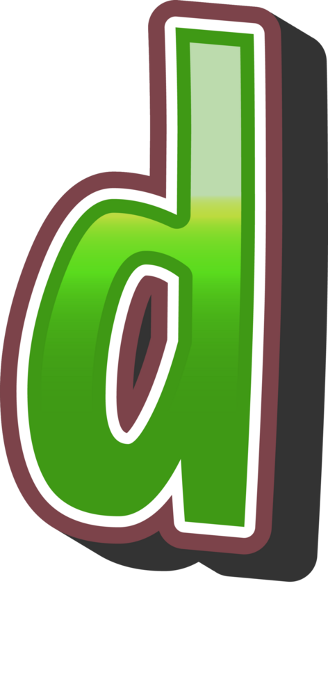 Cartoon Theme Alphabet Letter and Number png