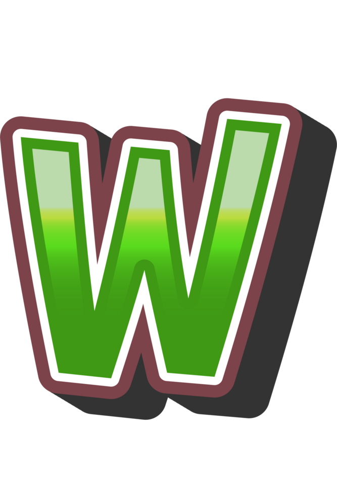 Cartoon Theme Alphabet Letter and Number png