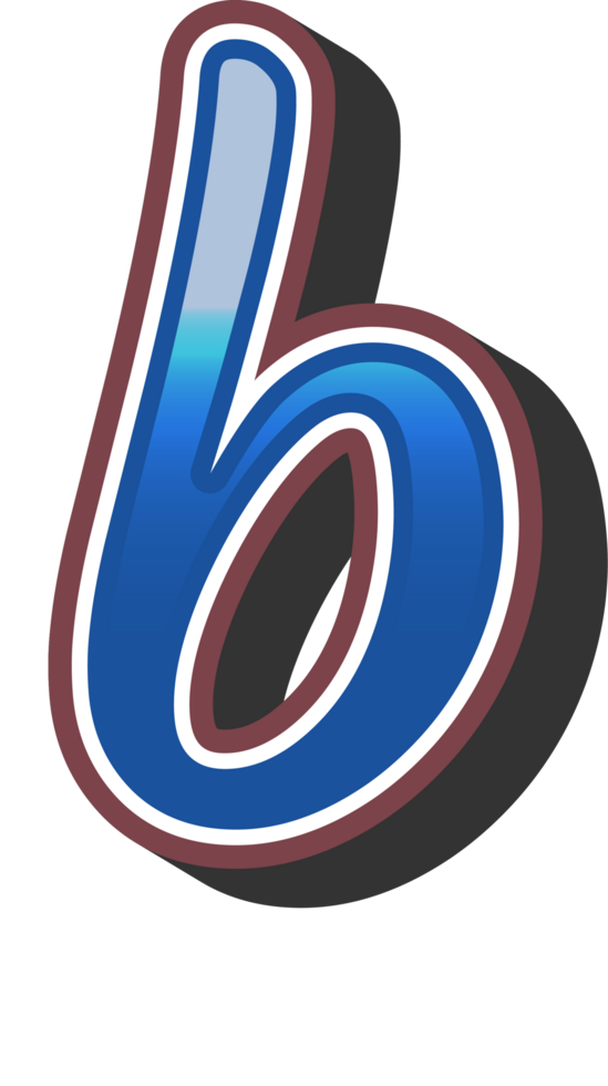 Cartoon Theme Alphabet Letter and Number png