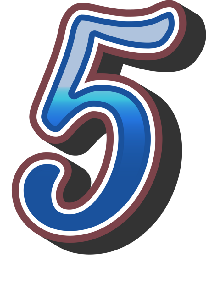 Cartoon Theme Alphabet Letter and Number png
