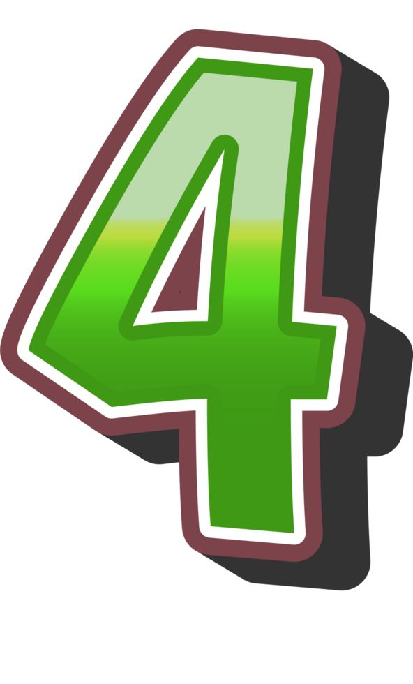 Cartoon Theme Alphabet Letter and Number png