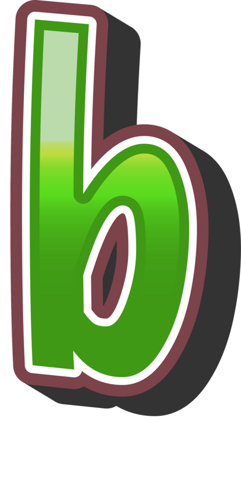 Cartoon Theme Alphabet Letter and Number png