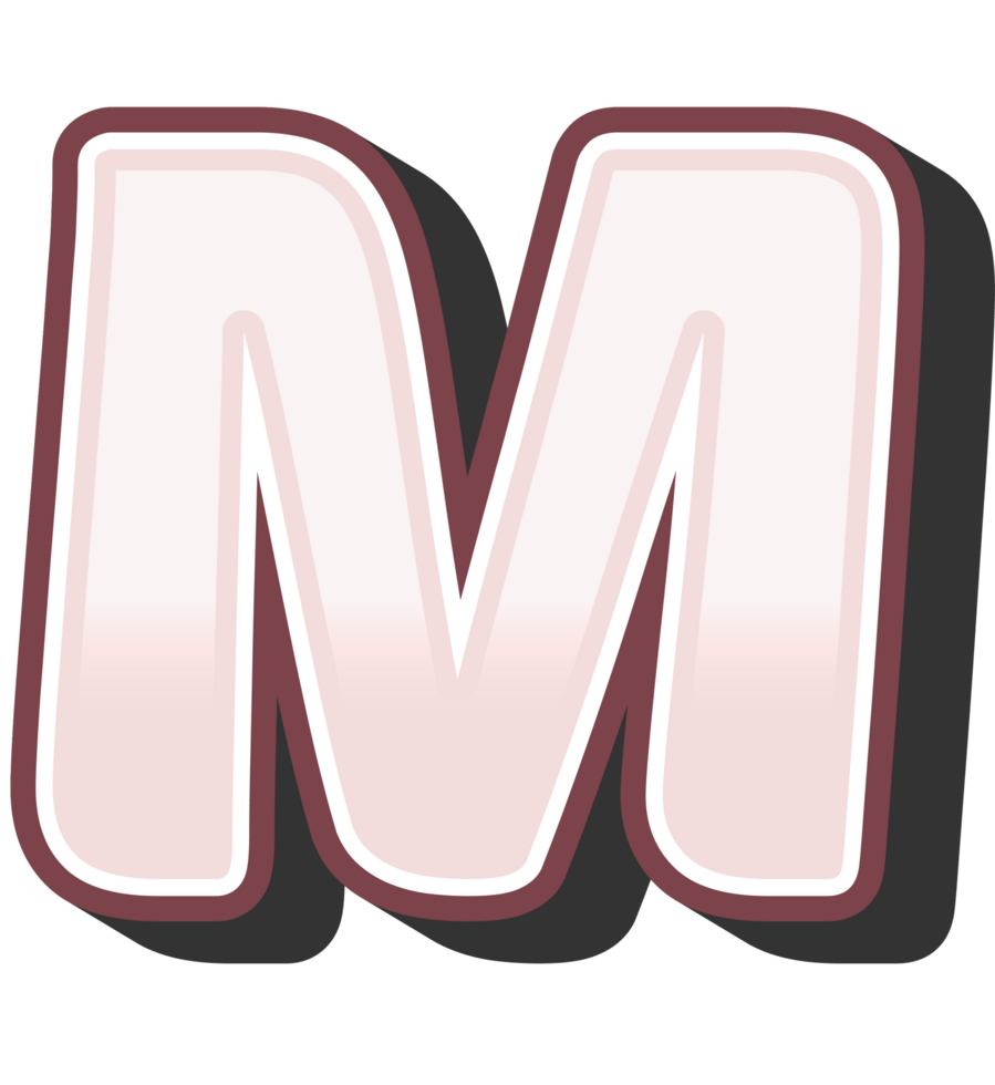 Cartoon Theme Alphabet Letter and Number png