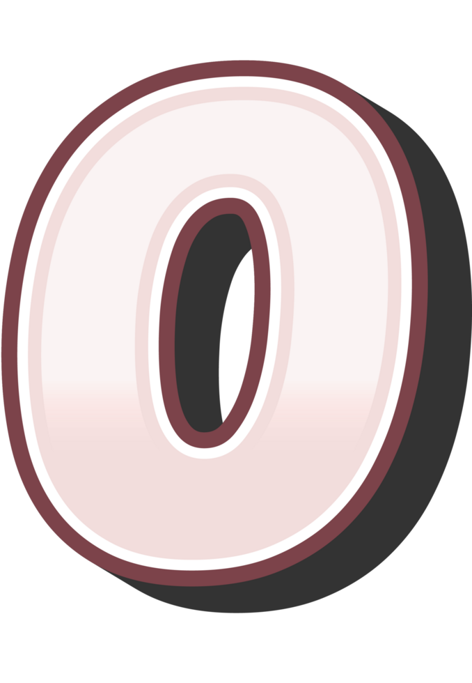 Cartoon Theme Alphabet Letter and Number png