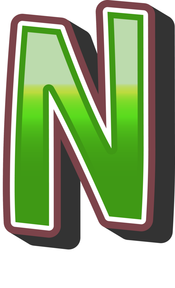 Cartoon Theme Alphabet Letter and Number png