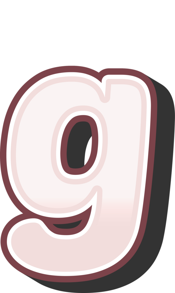 Cartoon Theme Alphabet Letter and Number png