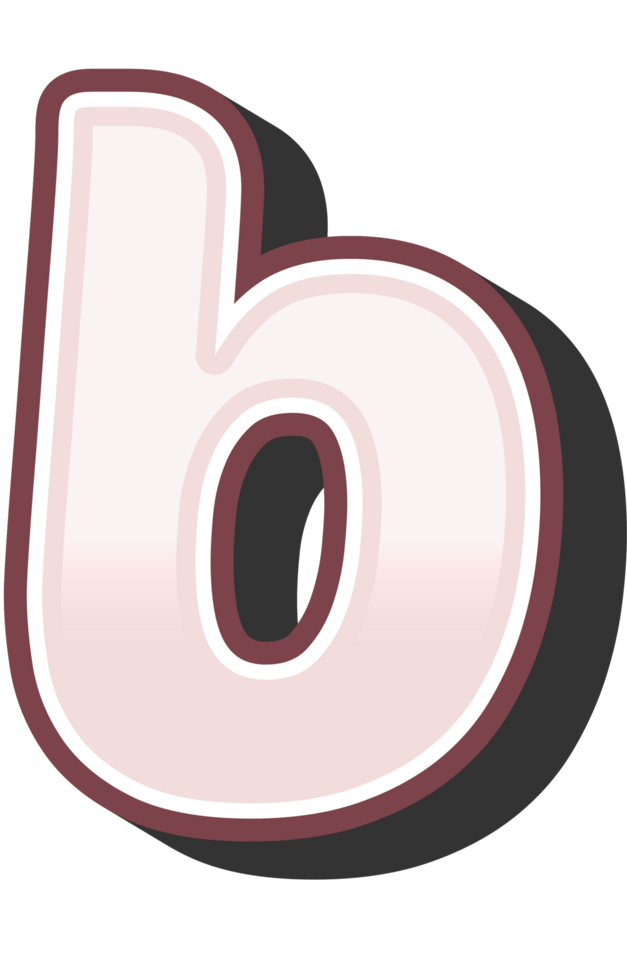 Cartoon Theme Alphabet Letter and Number png