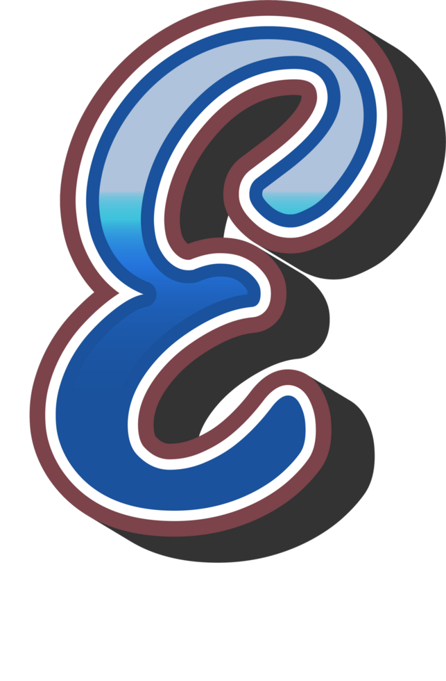 Cartoon Theme Alphabet Letter and Number png