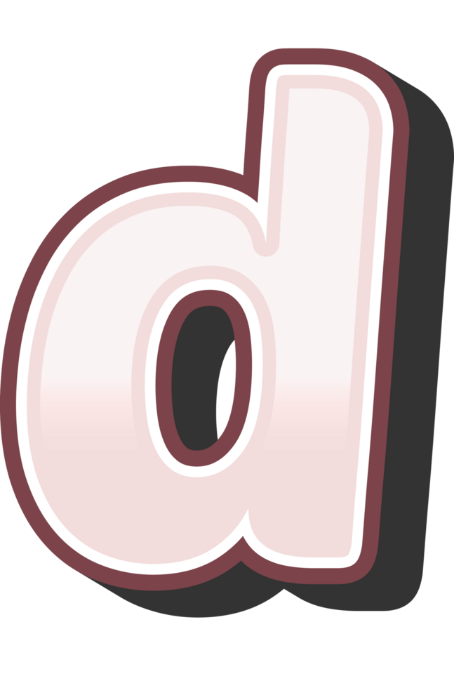 Cartoon Theme Alphabet Letter and Number png