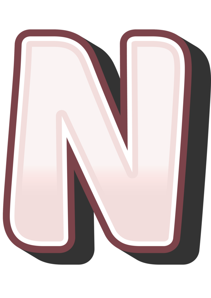 Cartoon Theme Alphabet Letter and Number png