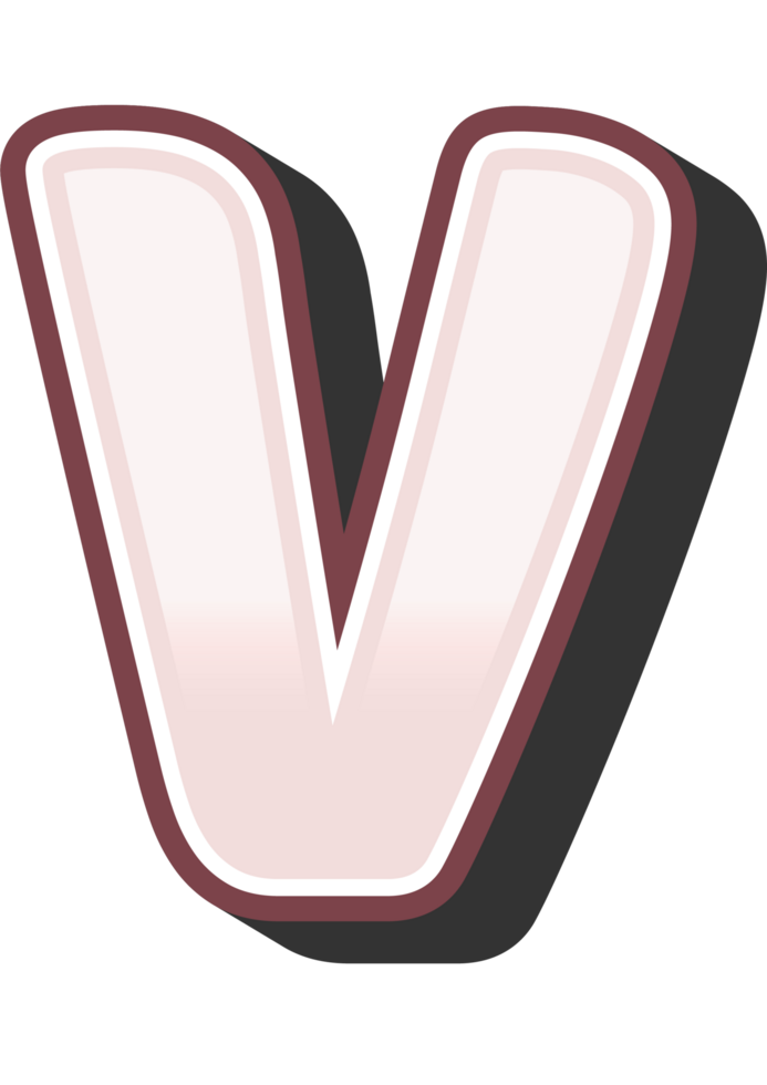Cartoon Theme Alphabet Letter and Number png