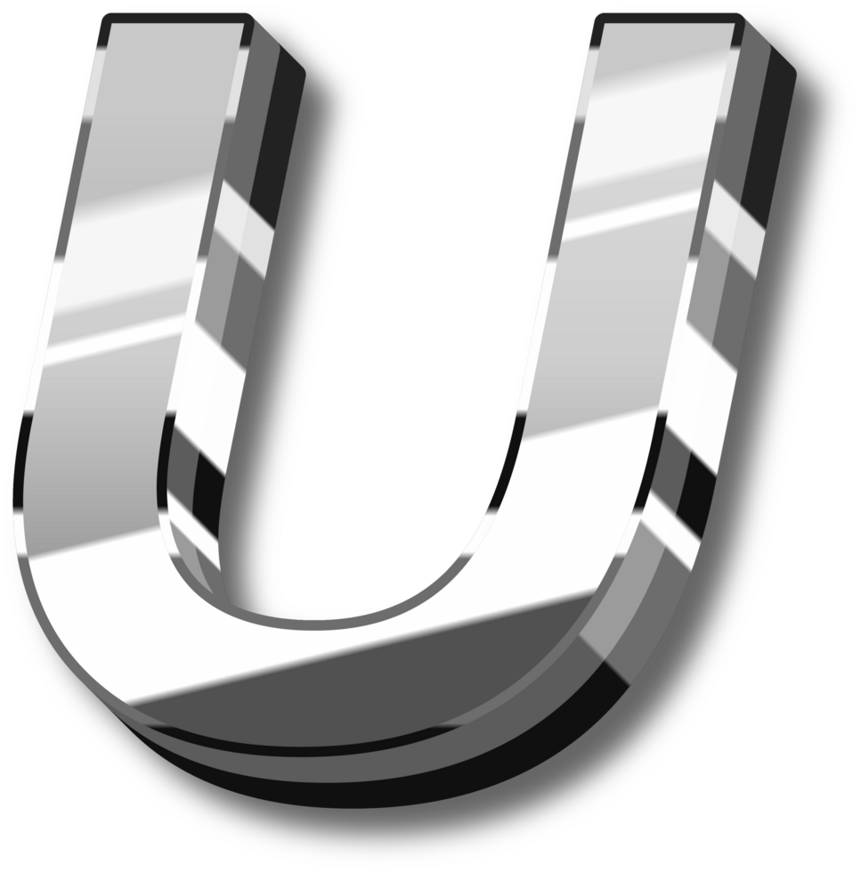 Elegant Silver Alphabet Letters and Numbers png