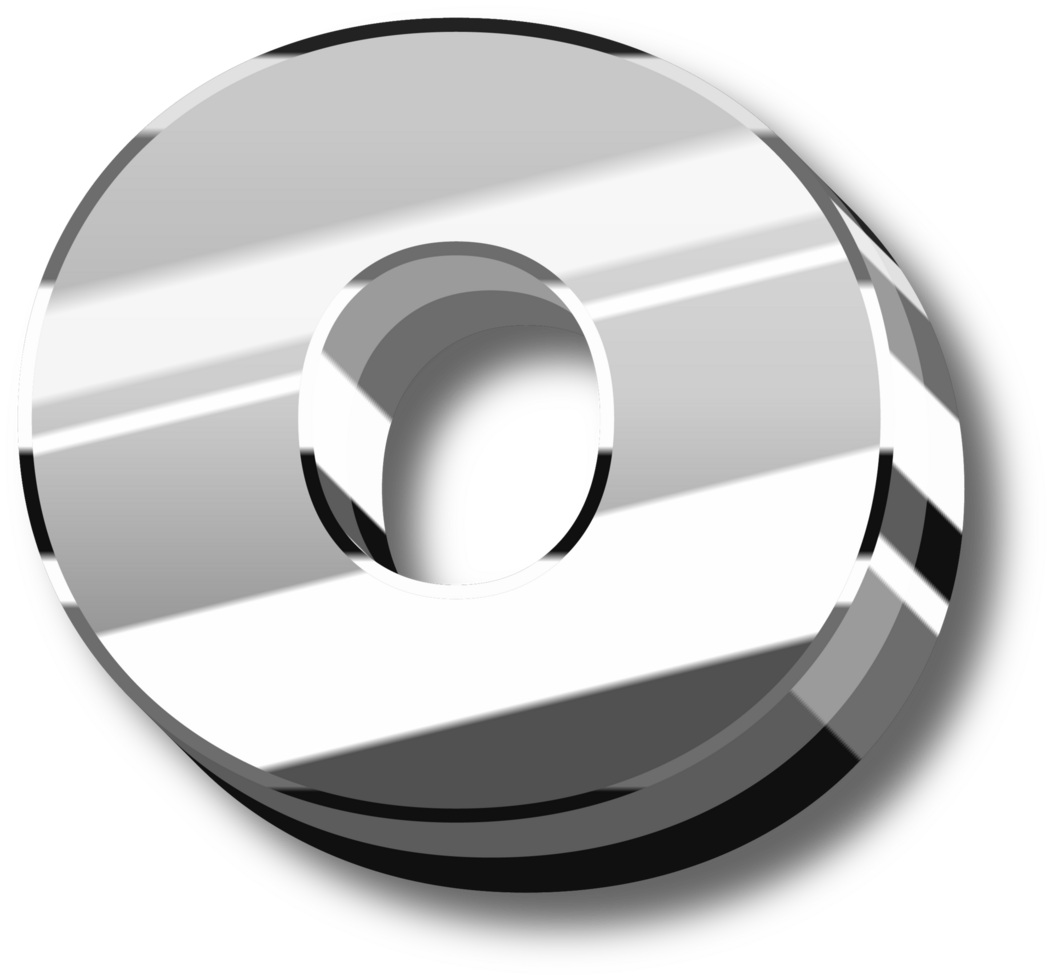 Luxury Silver Alphabet Letters and Numbers png