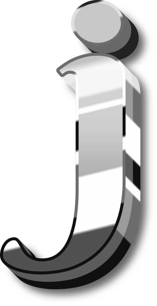 Shine Silver Alphabet Letters and Numbers png