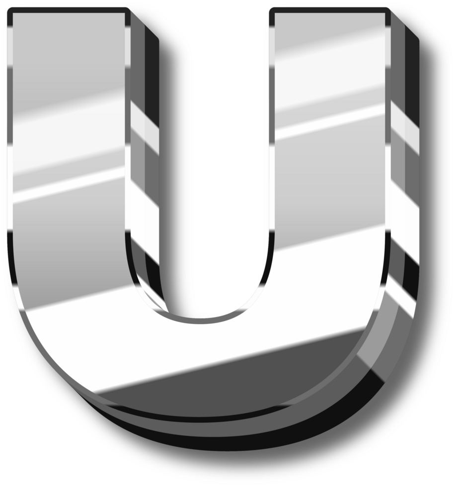 Luxury Silver Alphabet Letters and Numbers png