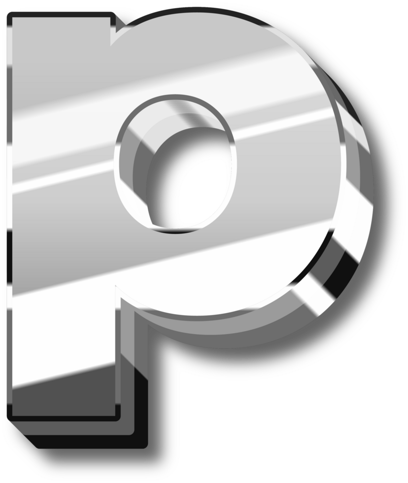 Luxury Silver Alphabet Letters and Numbers png