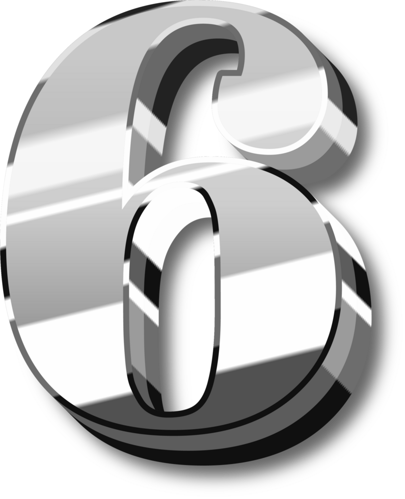 Shine Silver Alphabet Letters and Numbers png