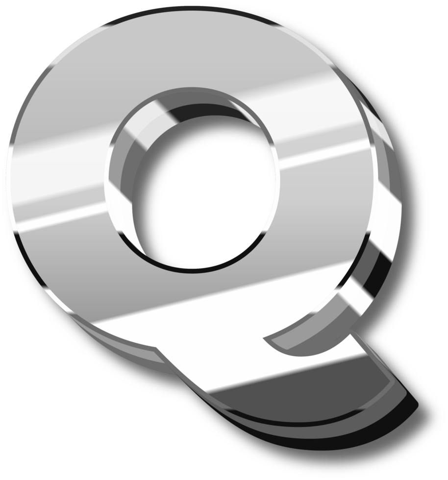 Elegant Silver Alphabet Letters and Numbers png