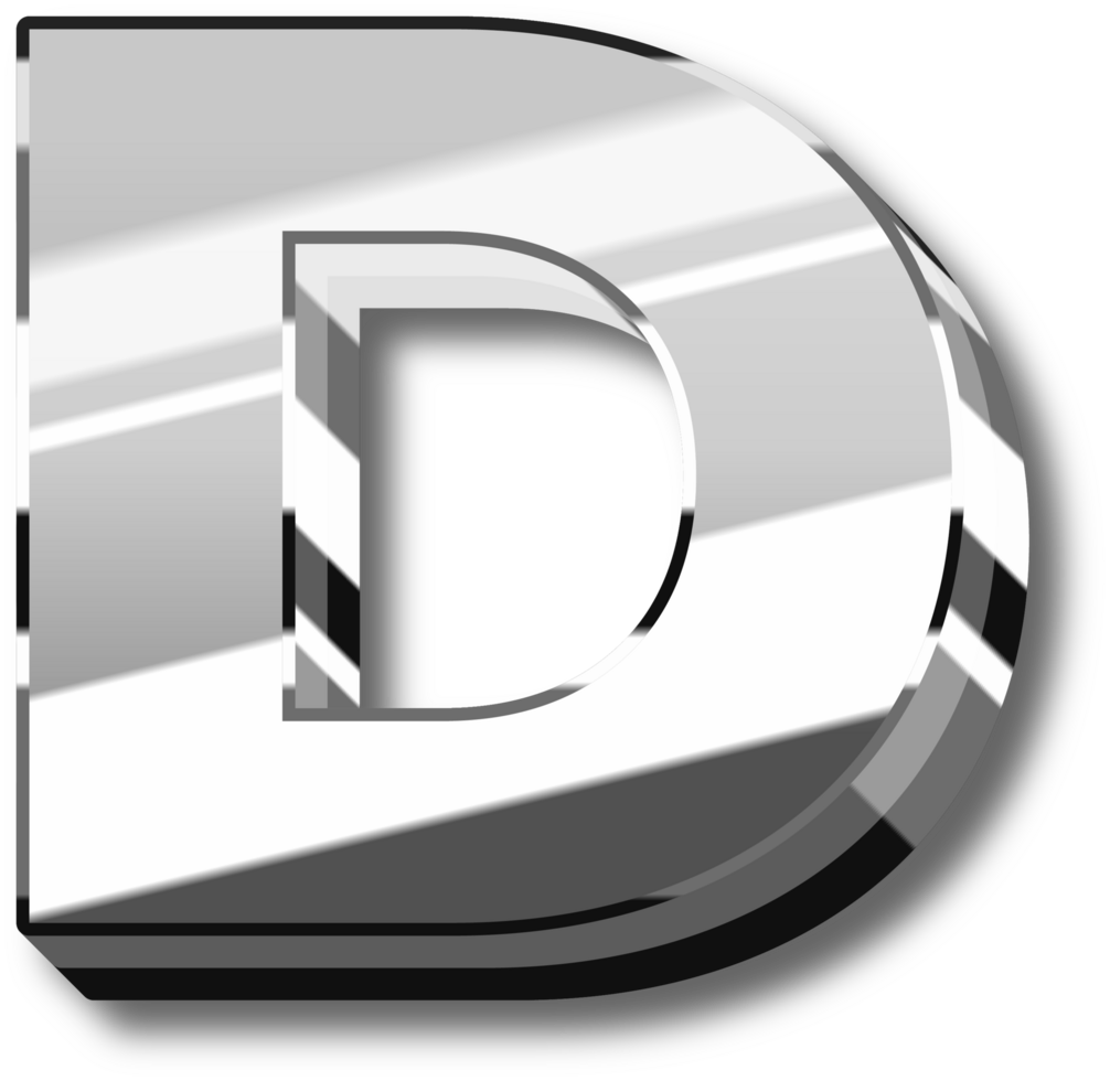Luxury Silver Alphabet Letters and Numbers png