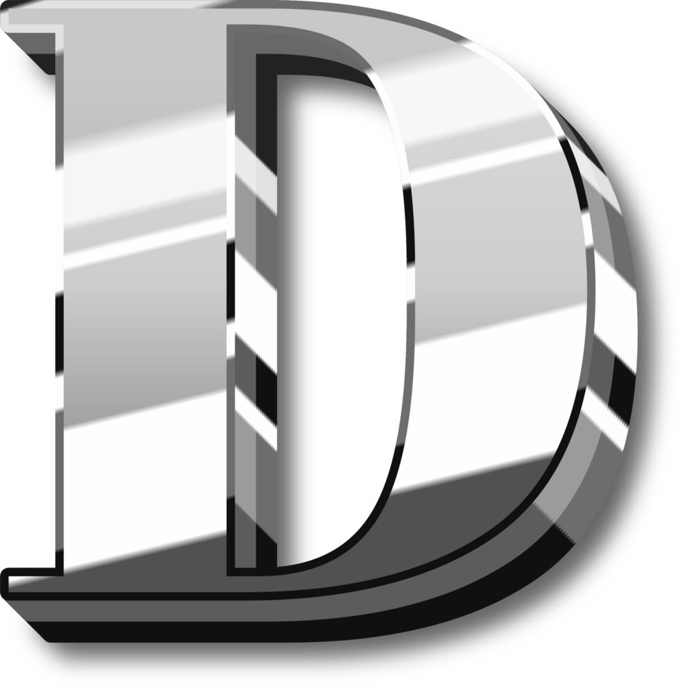 Shine Silver Alphabet Letters and Numbers png