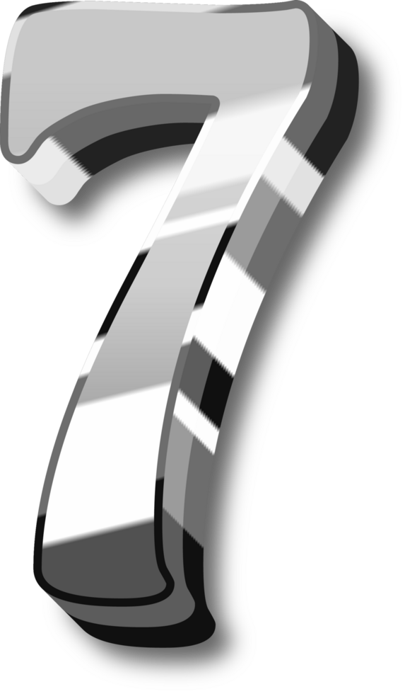 Shine Silver Alphabet Letters and Numbers png
