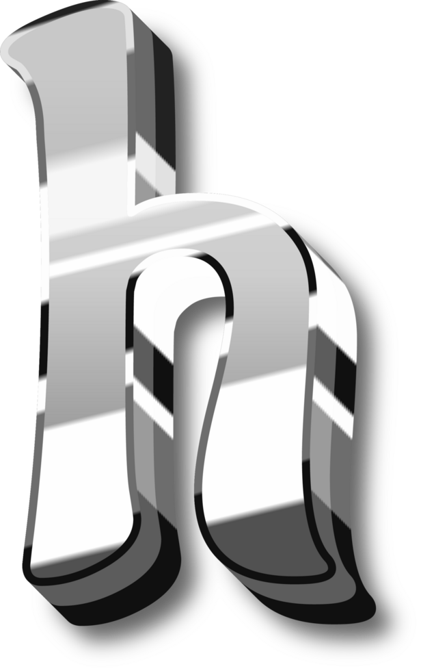 Shine Silver Alphabet Letters and Numbers png