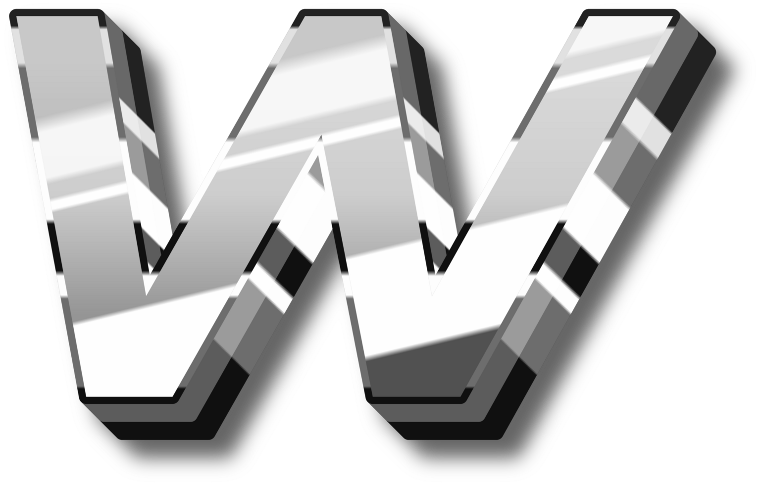 Elegant Silver Alphabet Letters and Numbers png