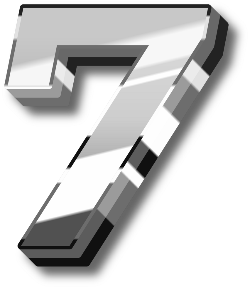 Elegant Silver Alphabet Letters and Numbers png