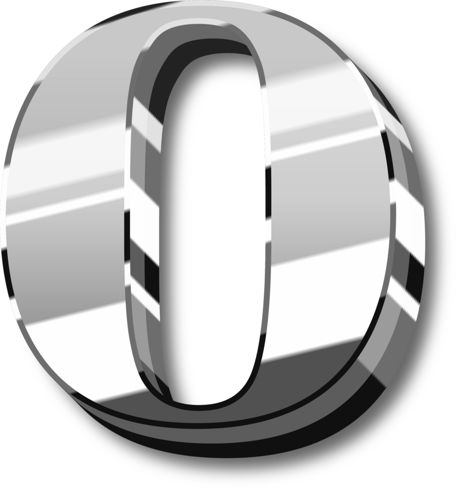 Shine Silver Alphabet Letters and Numbers png